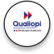 Logo Qualiopi, certification qualité française.